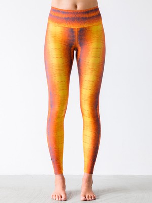 Yoga Leggings Winddrawings Yellow from Hoessee