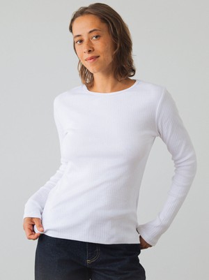 Geribde longsleeve from Honest Basics