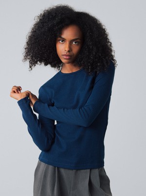 Geribde longsleeve from Honest Basics