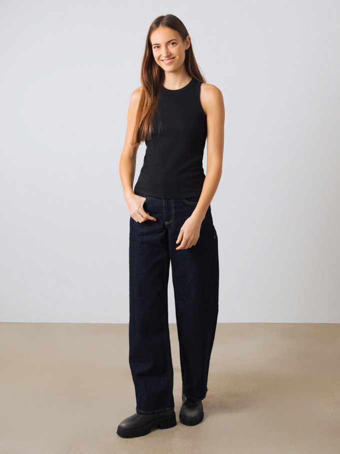 Geripptes Racer-Top from Honest Basics