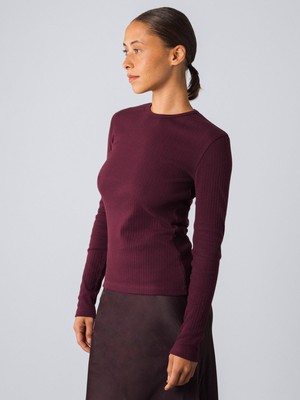 Geribde longsleeve from Honest Basics
