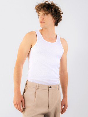 Geribbelde Tank Top from Honest Basics