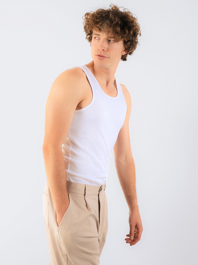 Geribbelde Tank Top from Honest Basics
