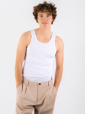 Geribbelde Tank Top from Honest Basics