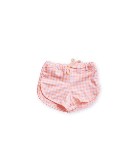 Mesa Trunks – Apricot Gingham from Ina Swim