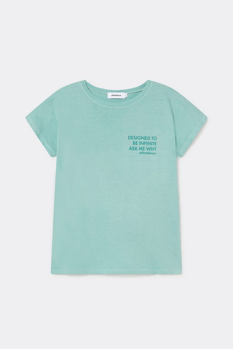 Camiseta verde frase from Infinitdenim