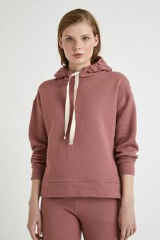 Pink hooded sweatshirt via Infinitdenim