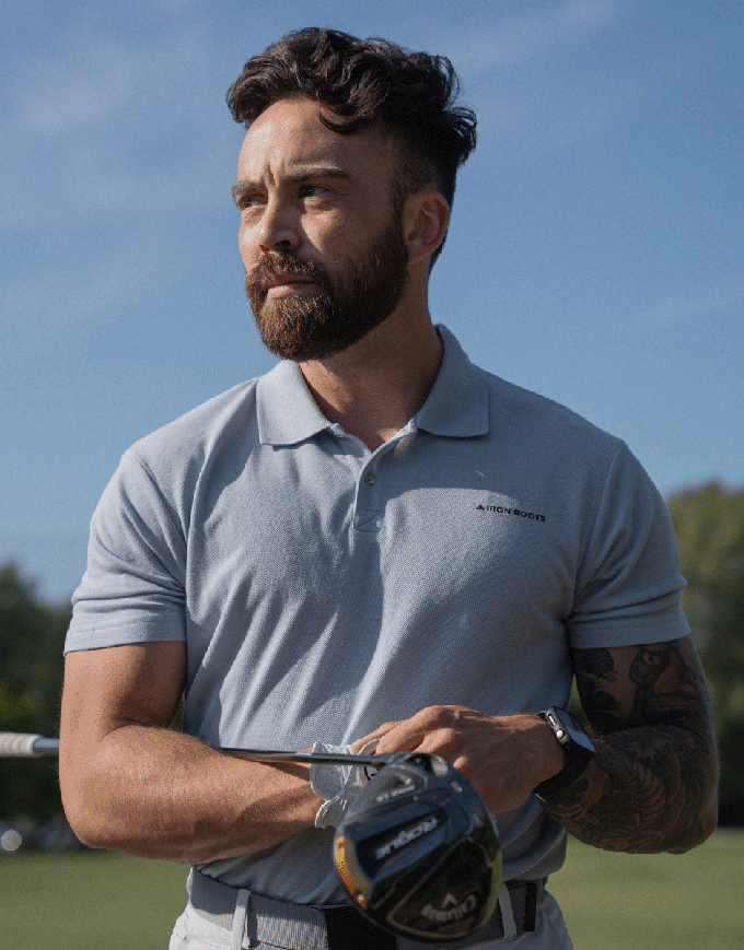 [PF28.Wood] Polo - Arctic Blue from Iron Roots
