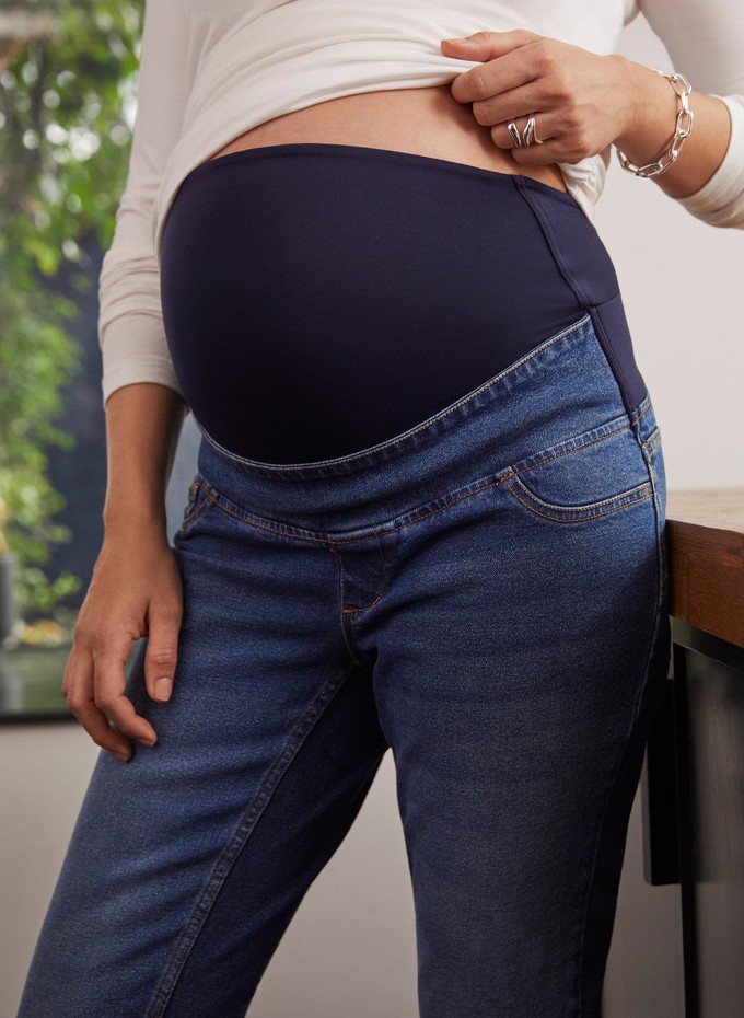 Over the bump Maternity Boyfriend Jean from Isabella Oliver
