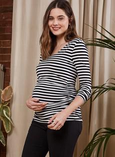 The Maternity Scoop Top with LENZING™ ECOVERO™ via Isabella Oliver