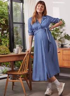 Kelsy Maternity Dress with Tencel via Isabella Oliver