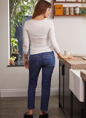 Over the bump Maternity Boyfriend Jean from Isabella Oliver