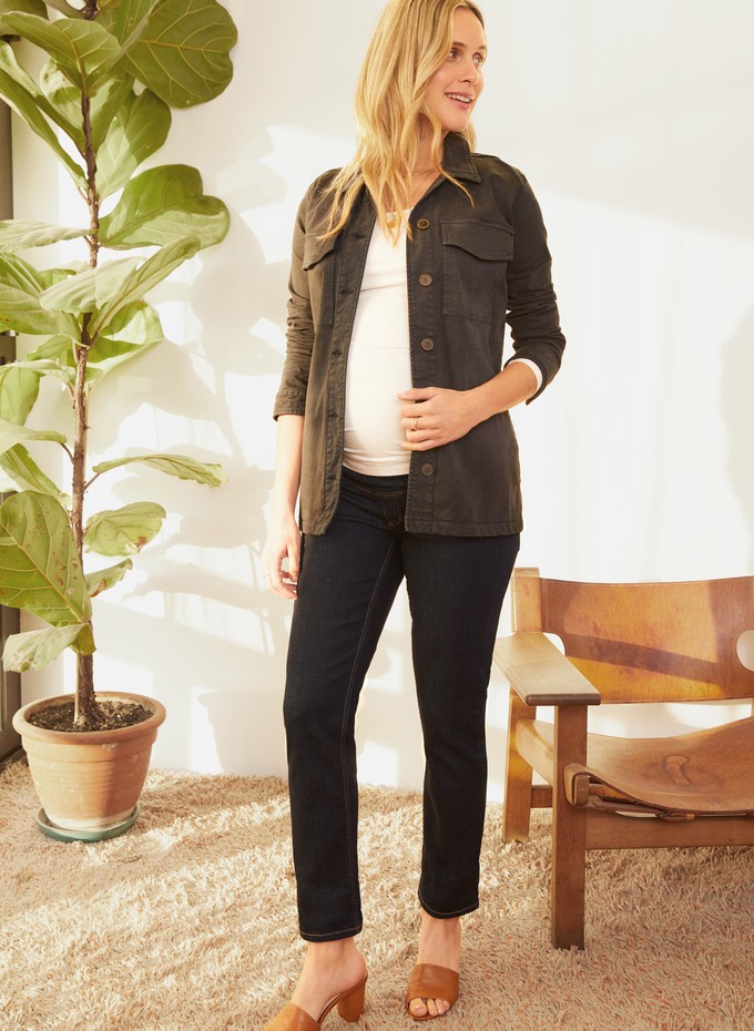 Over the Bump Organic Maternity Boyfriend Jeans from Isabella Oliver