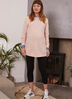 Holly Organic Cotton Maternity Sweatshirt from Isabella Oliver