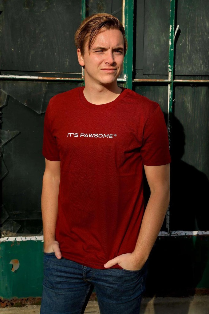 T-shirt Resie Burgundy from IT'S PAWSOME