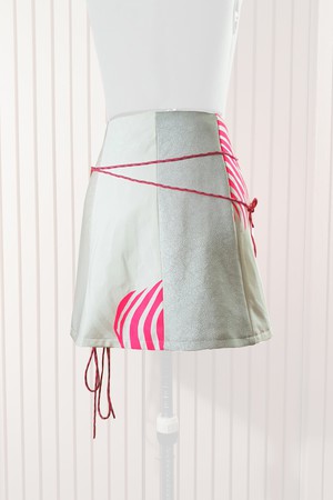 Witte mini korset rok from IZZI Label