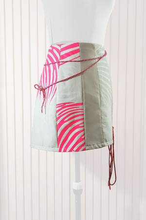 Witte mini korset rok from IZZI Label
