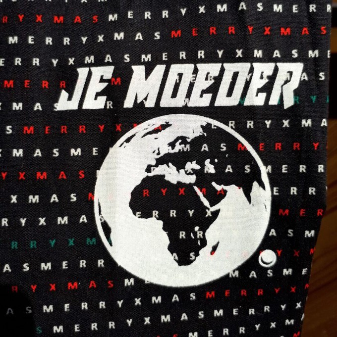 Kerst Blouse MerryXmas (wijd L/XL) from Je Moeder