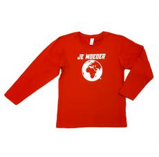 Kids Longsleeve Rood via Je Moeder