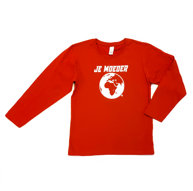 Kids Longsleeve Rood from Je Moeder