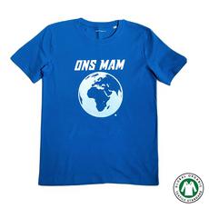 BIO Ons Mam blauw of groen (UNISEX, S,M,L) via Je Moeder