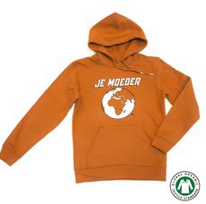 BIO Hoodie mosterd (unisex, S) via Je Moeder