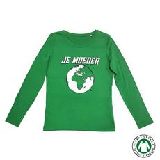 BIO Longsleeve Groen (strak, S/M/L) via Je Moeder