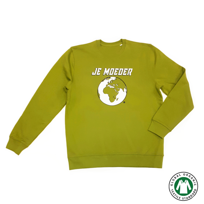 BIO Sweater mosgroen (unisex, XL/XXL) from Je Moeder