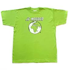 Shirt felgroen (wijd, L) van Je Moeder