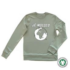 BIO Sweater Pastelgroen (unisex: XS/M) via Je Moeder