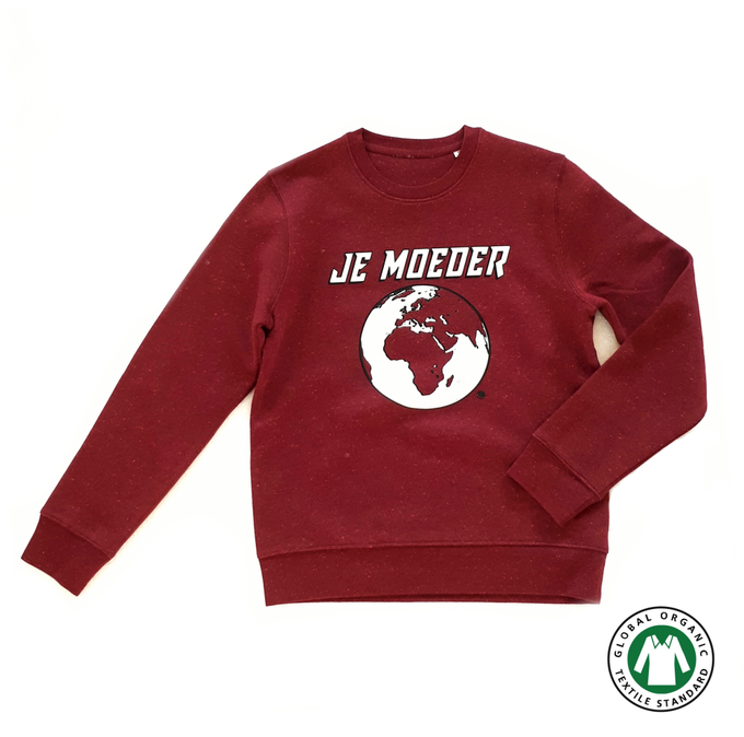 BIO Sweater bordeaux (unisex XS, S) from Je Moeder