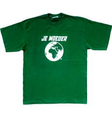 Shirt donker- of felgroen (wijd, L/XL) via Je Moeder