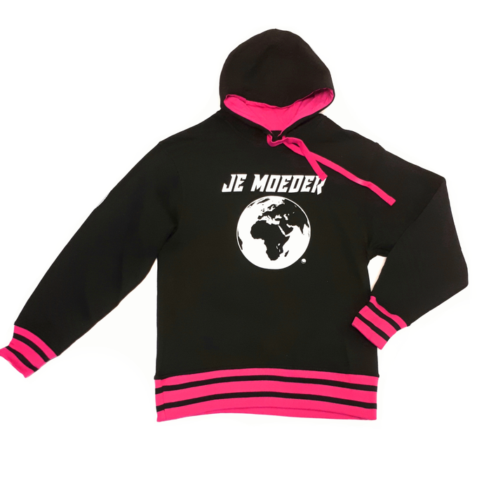 Hoodie ZwartRoze (unisex, S/M) from Je Moeder