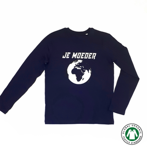 BIO Longsleeve spaceblauw (wijd, S/M) from Je Moeder