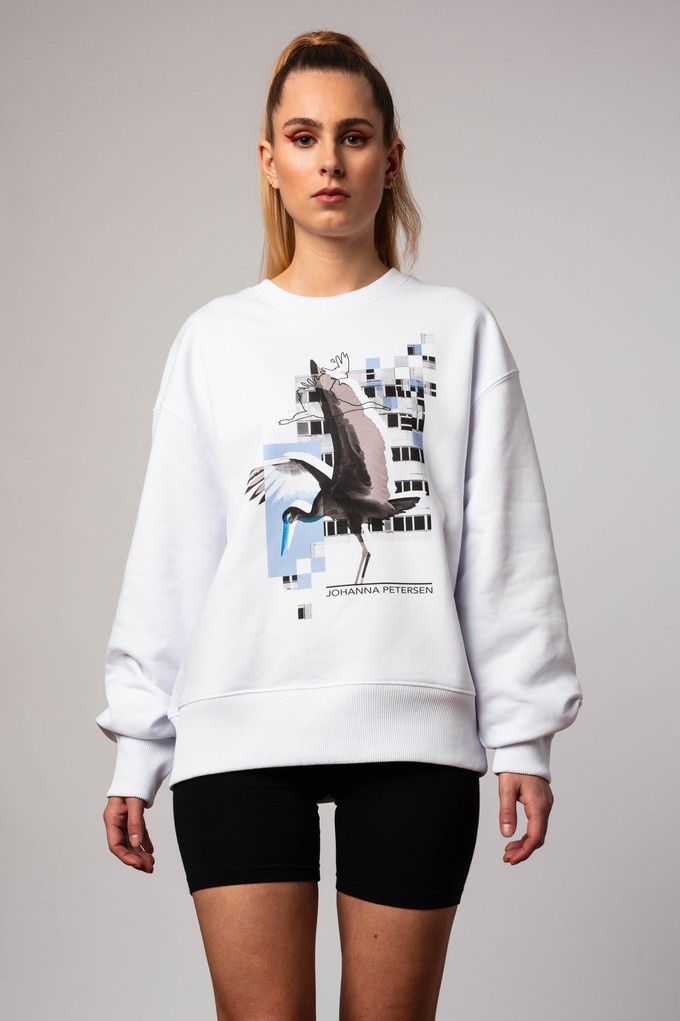 WHITE STORK SWEATSHIRT from JOHANNA PETERSEN