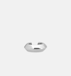 Unisex silver ear cuff essential Ambon | Sterling Silver - White Rhodium van Joulala