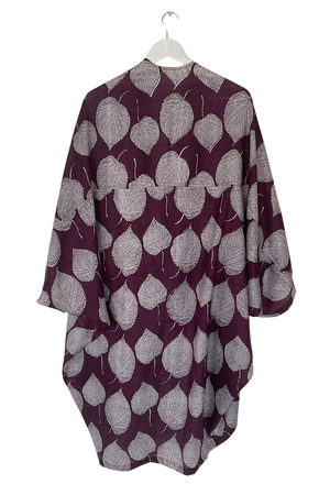 NEW! Peace Silk Kimono Purple Bodhi from JULAHAS