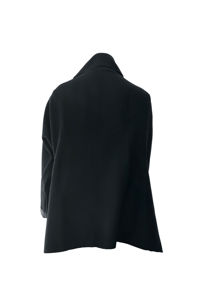 NEW! Wool Cape Coat Cocoon Black from JULAHAS