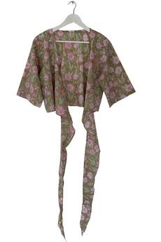 NEW! Block print Wrap Top No. 12 via JULAHAS