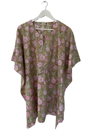 NEW! Block print Kaftan Short No.12 from JULAHAS