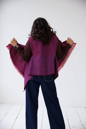 NEW! Wool Silk Cape Forest Sariska from JULAHAS