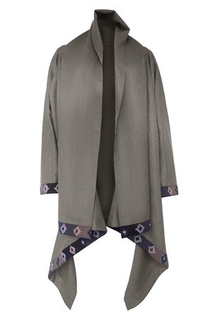 NEW! Wool Cape Coat Cocoon Taupe from JULAHAS