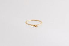 Sprout leaf ring gold plated SALE van Julia Otilia