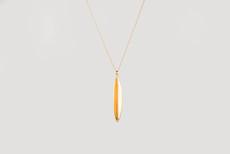 Olive leaf necklace gold plated via Julia Otilia