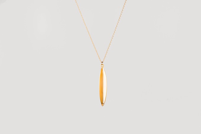 Olive leaf necklace gold plated from Julia Otilia