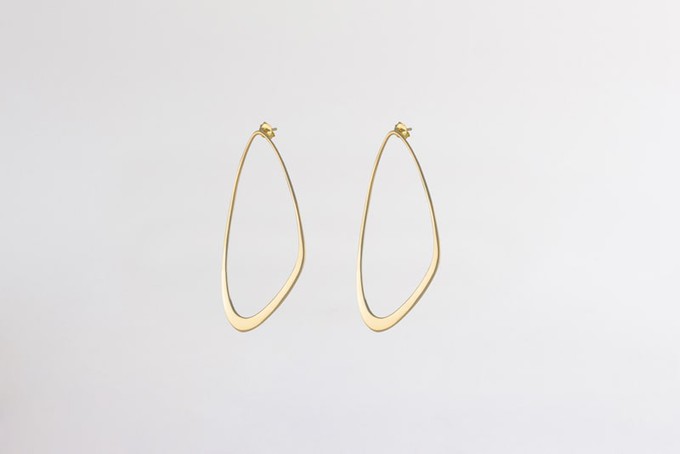 Ebb Tide earrings gold plated from Julia Otilia