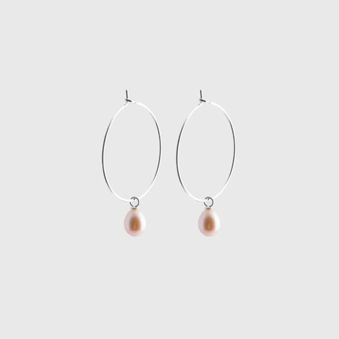 Pearl creole earrings | silver from Julia Otilia