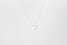 Diving bird necklace silver SALE van Julia Otilia