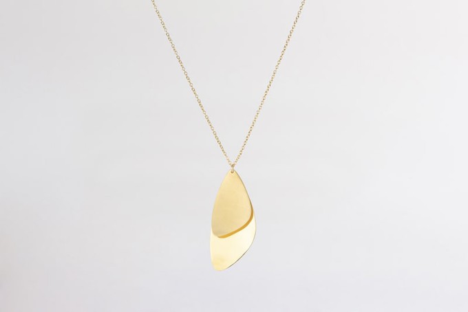 Majestic Mussel necklace | gold plated from Julia Otilia