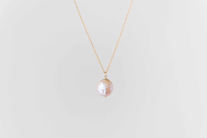 Coin Pearl necklace | gold plated from Julia Otilia